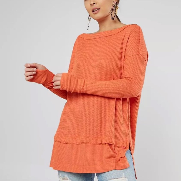 Free people north shore thermal tunic top size large - Picture 2 of 7